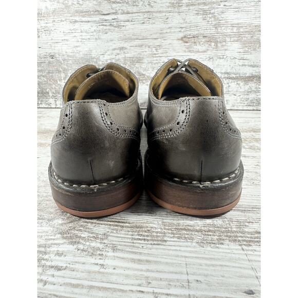 Men\'s Sebago Brattle Charcoal Gray Leather Wingtip Oxfords Sz 12D EUC! main image 9
